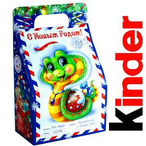 Детский подарок на Новый Год в жестяной упаковке весом 335 грамм по цене 1312 руб